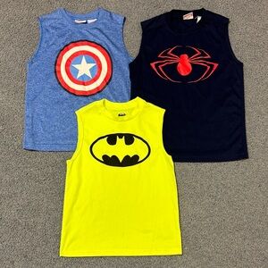 Superhero Kids Tank Tops (lot of three)
